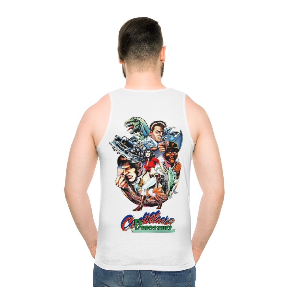 Cadillacs and Dinosaurs unisex tank top