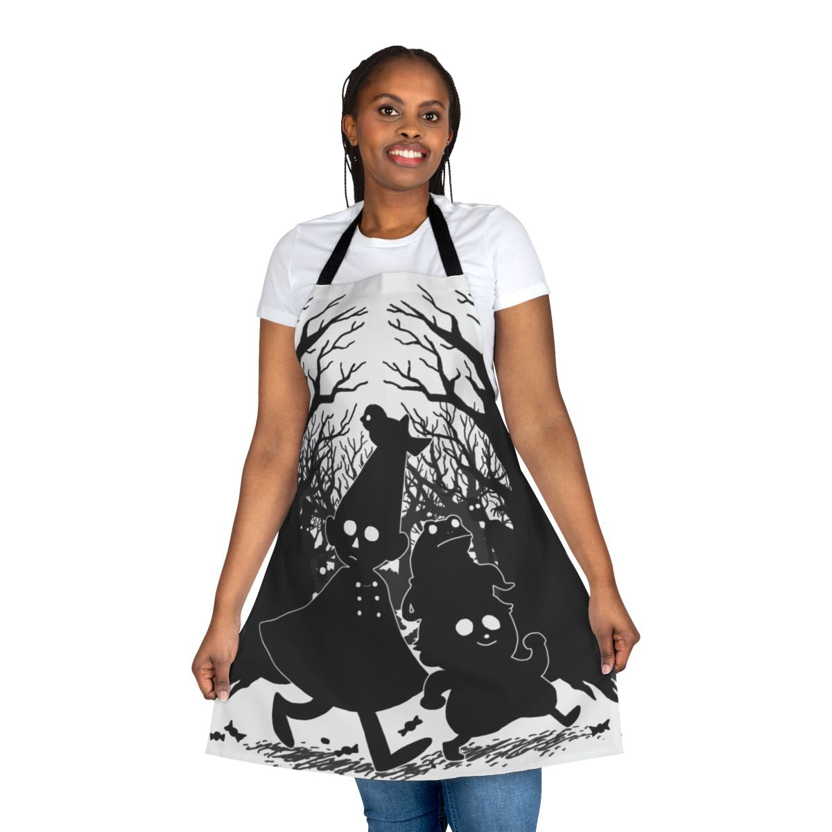 Over the Garden Wall inspired apron featuring Adelaide Parade design