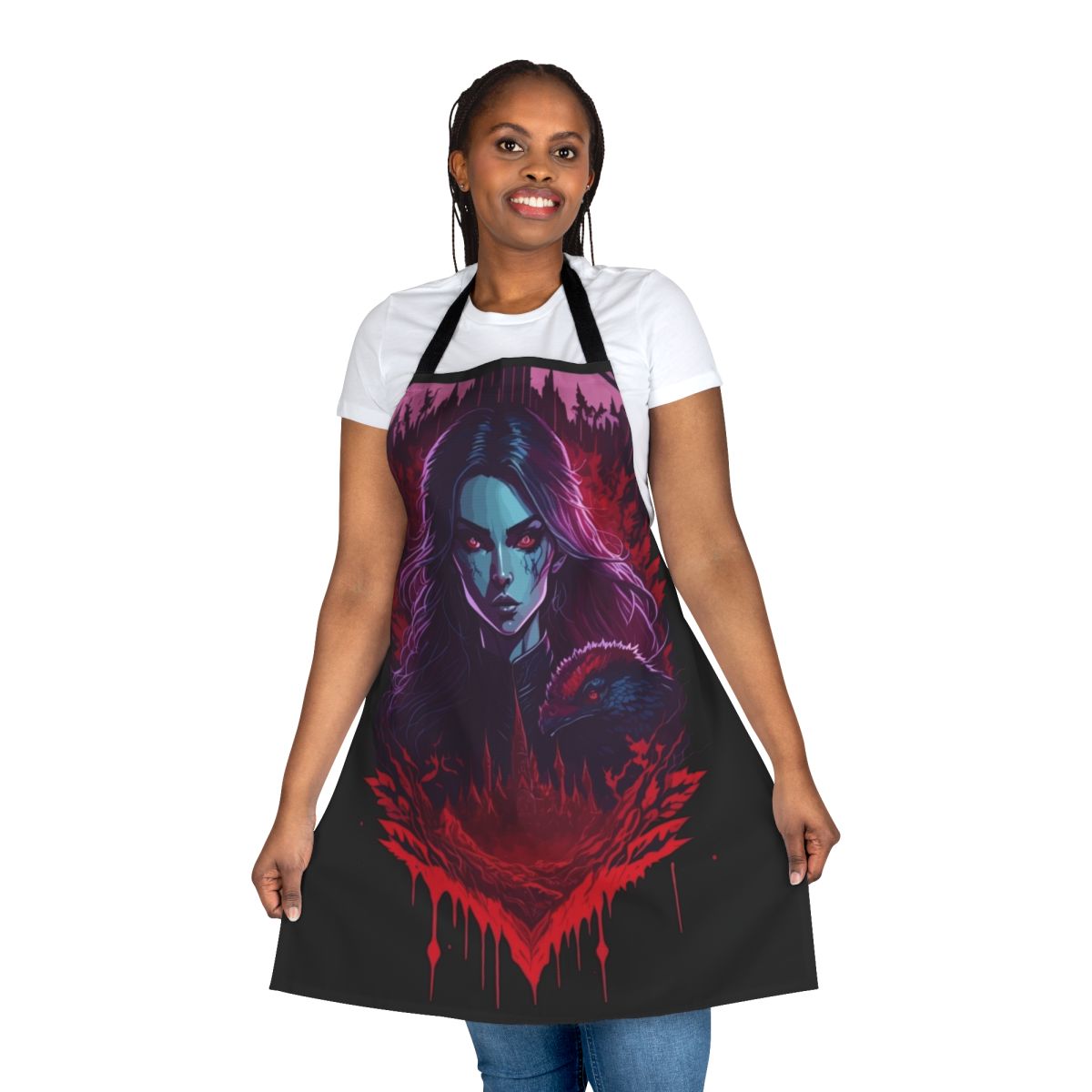 Castlevania-themed Carmilla apron with gothic design