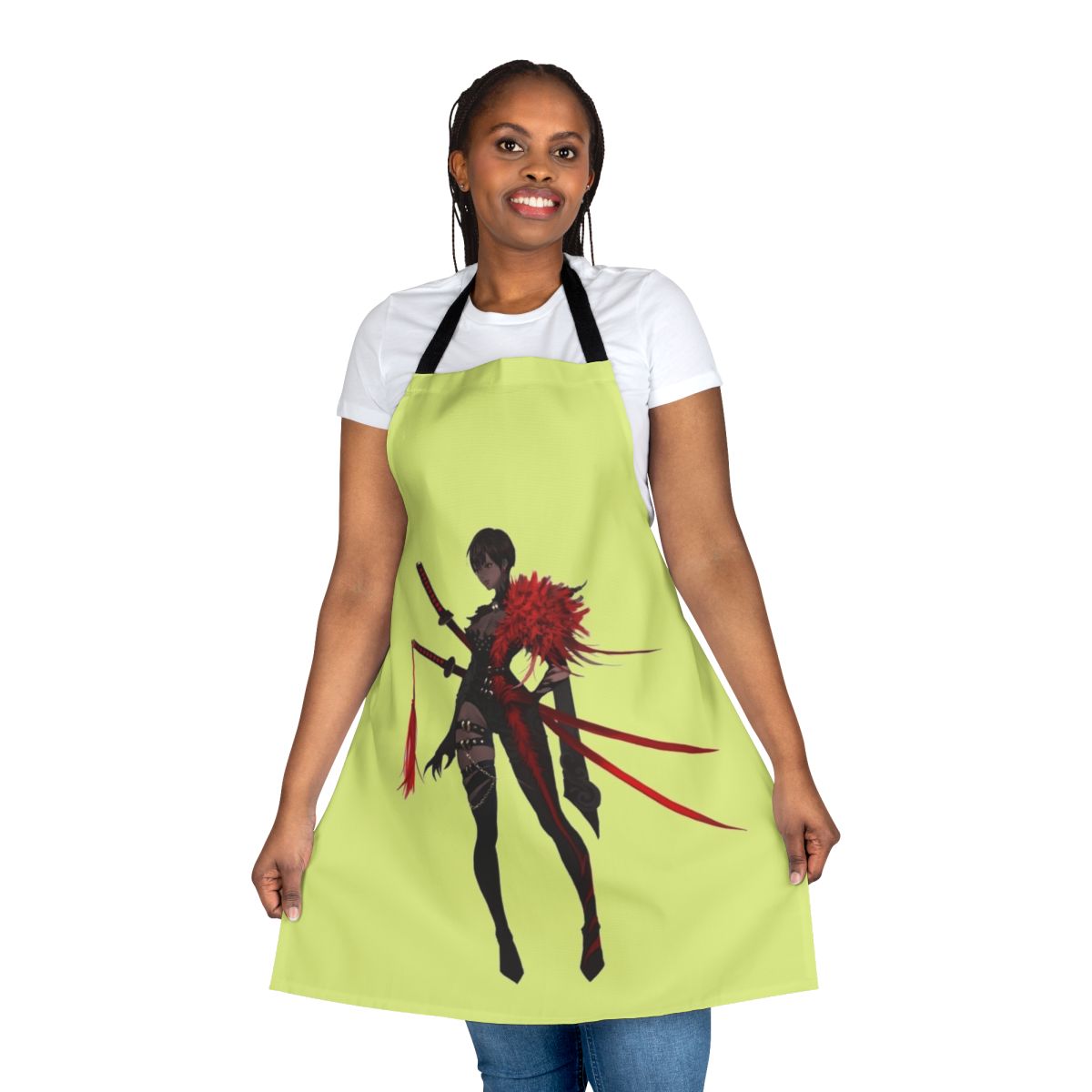 Castlevania-inspired horror-themed apron with gaming and fantasy elements