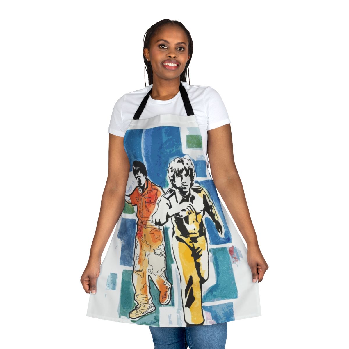 Stylish apron featuring an air moon safari design, perfect for music lovers and chill vibes.