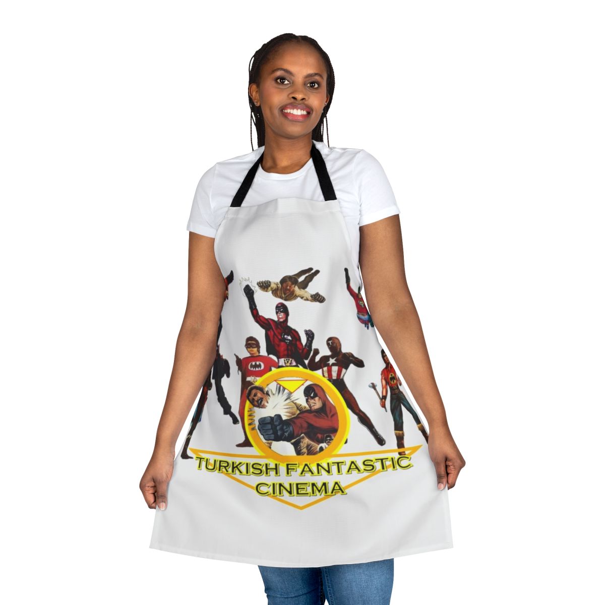 Apron featuring Turkish fantastic cinema design