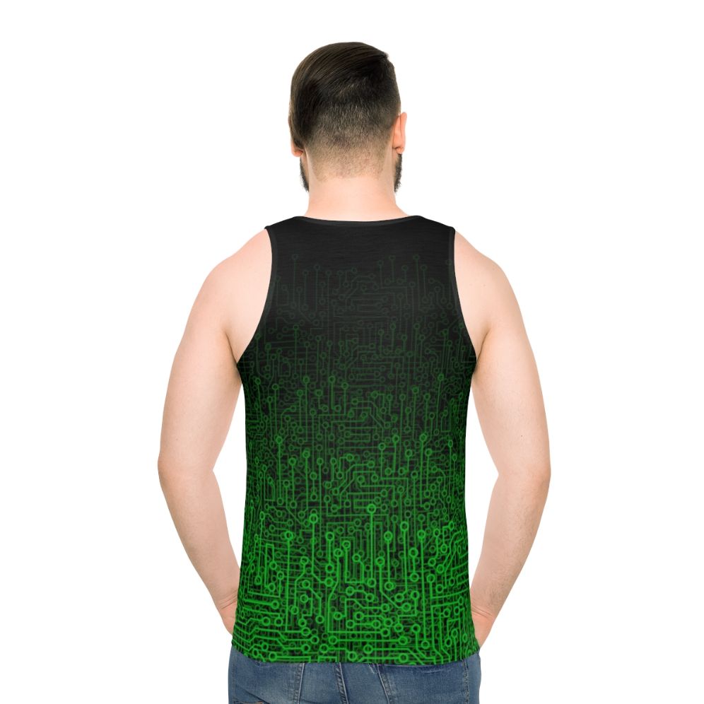 Circuit board technology unisex tank top