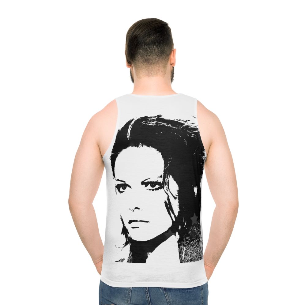 Unisex tank top featuring iconic Italian actress Claudia Cardinale