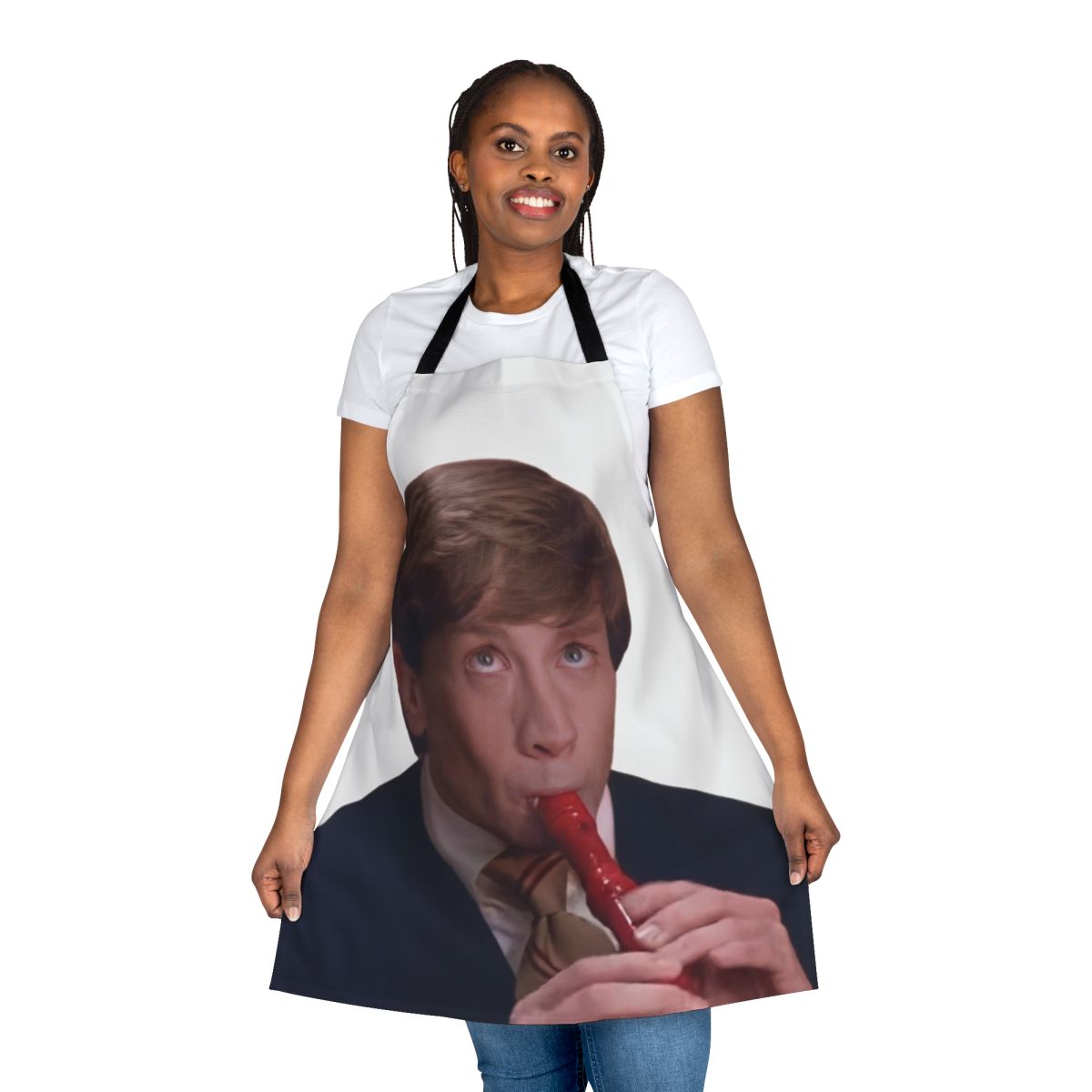 Apron featuring Clifford the Big Red Dog, a classic 90s comedy character.
