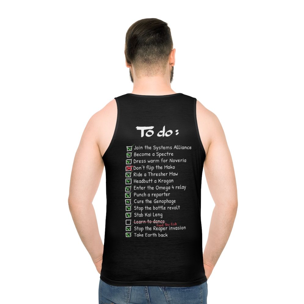 Commander Shepard's To-Do List Unisex Tank Top