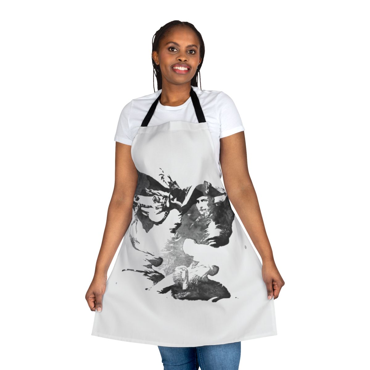 Apron featuring an image of Napoleon Bonaparte, the legendary French military leader and emperor