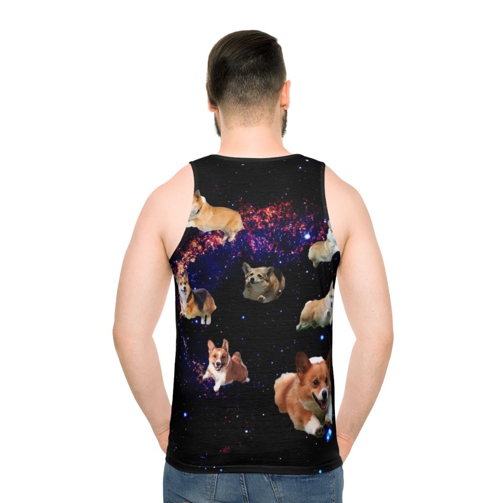 Cosmic Corgi Unisex Space Tank Top
