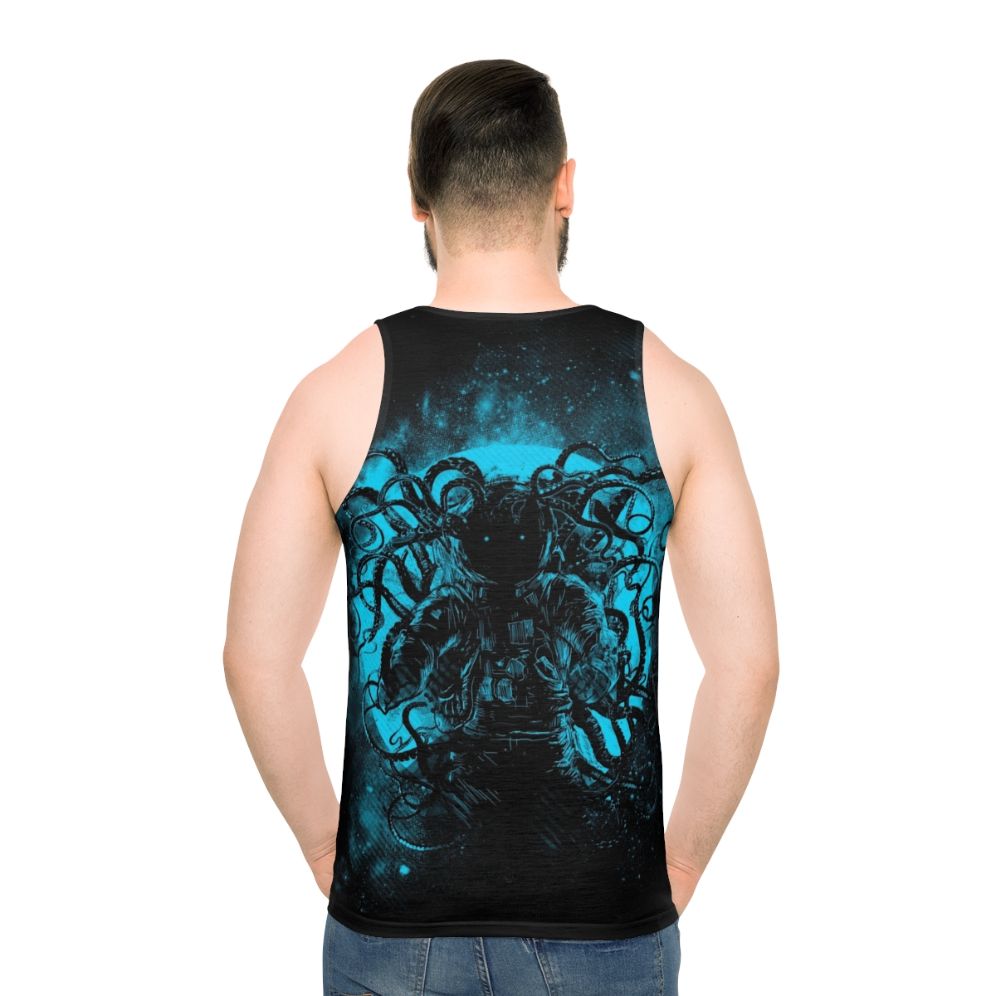 Unisex tank top with cosmic horror space monster design