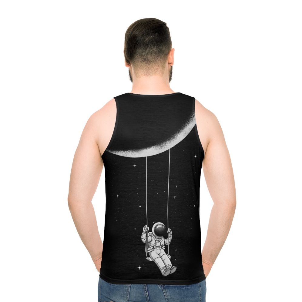 Unisex sci-fi abstract moon swing tank top