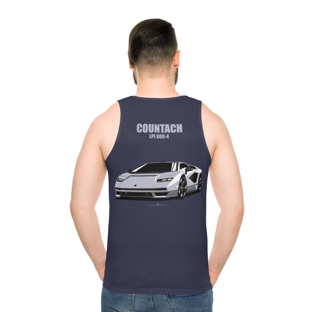 Countach LPI 800-4 Retro Supercar Unisex Tank Top
