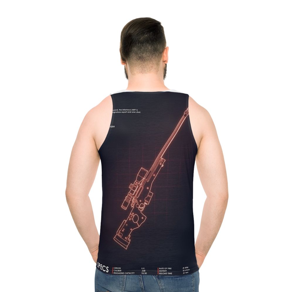 CSGO AWP Sniper Themed Unisex Tank Top