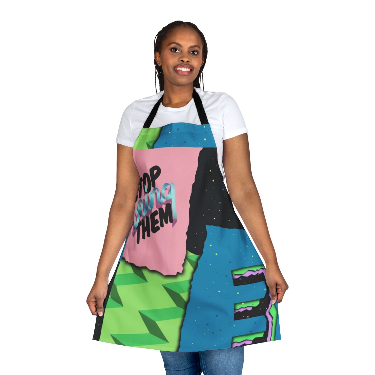 Motorsports-themed apron featuring Daniel Ricciardo's iconic helmet design