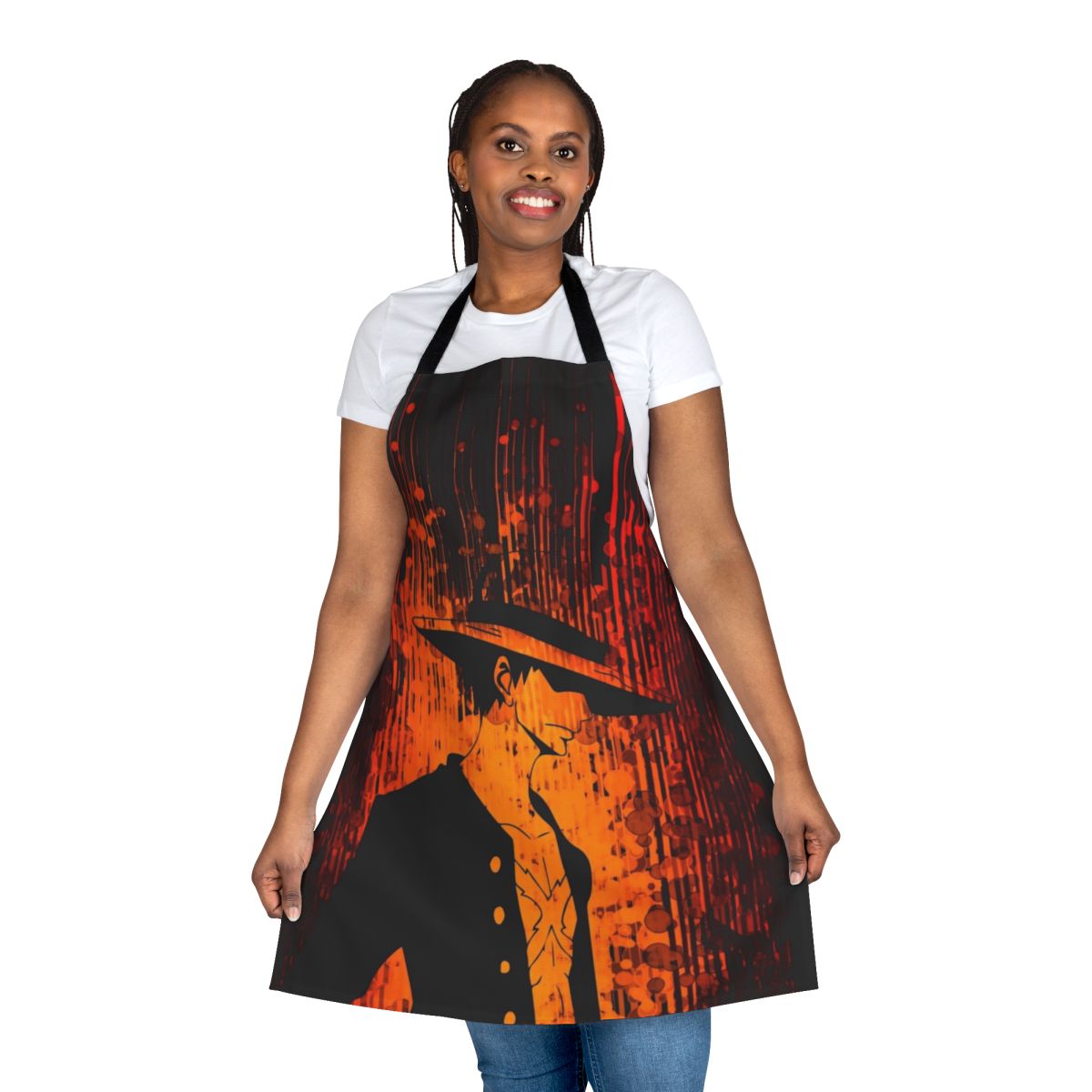 Dark Side Inspired Apron for Anime and Manga Enthusiasts