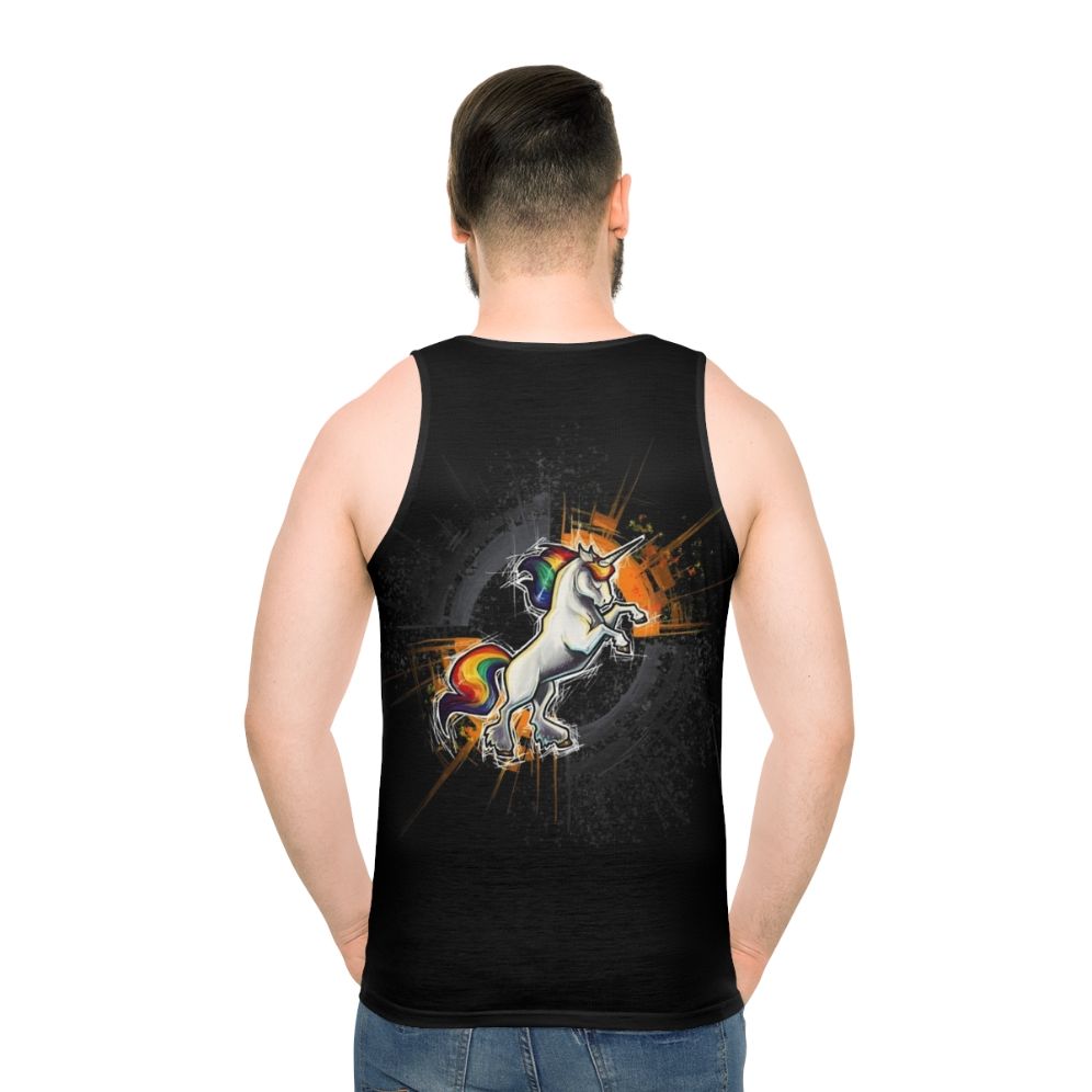 Death metal unicorn unisex tank top