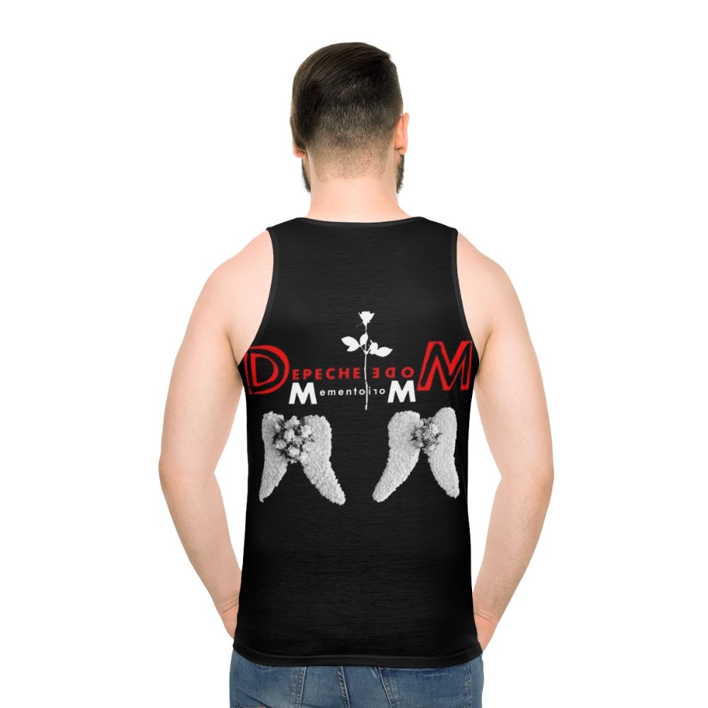 Depeche Mode unisex tank top with retro 80s graphic design