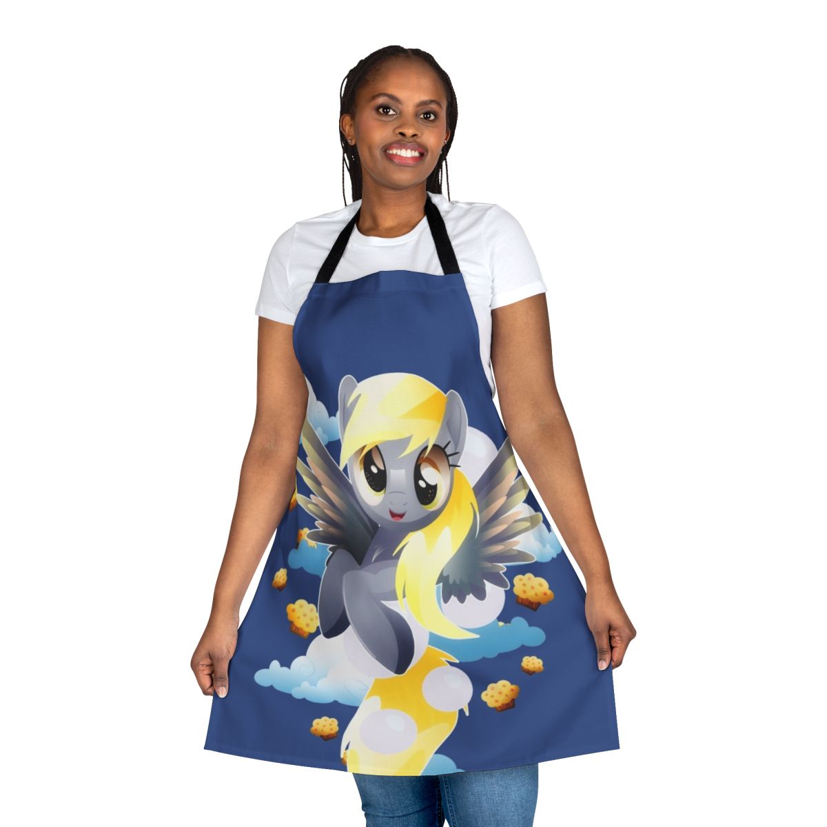 Colorful apron featuring Derpy the pony from My Little Pony: Friendship is Magic
