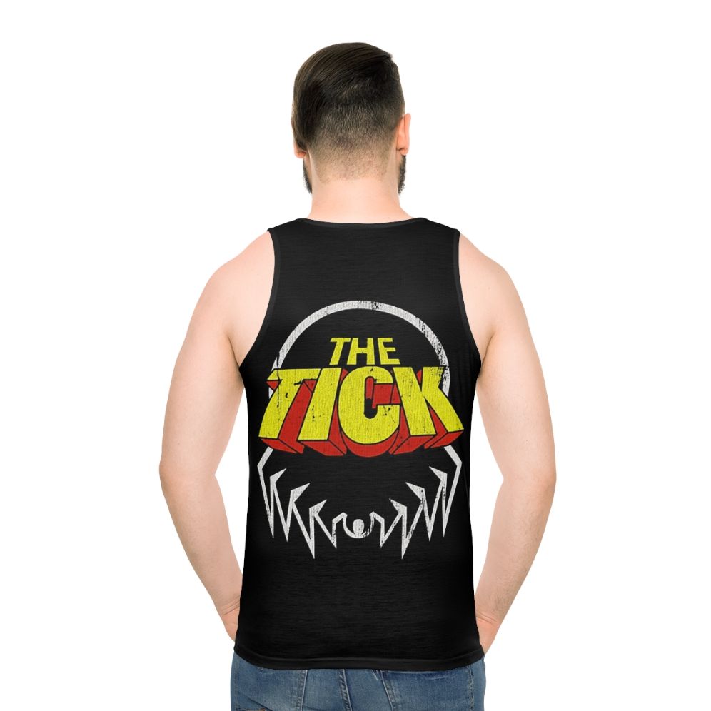 Distressed The Tick Retro Superhero Unisex Tank Top