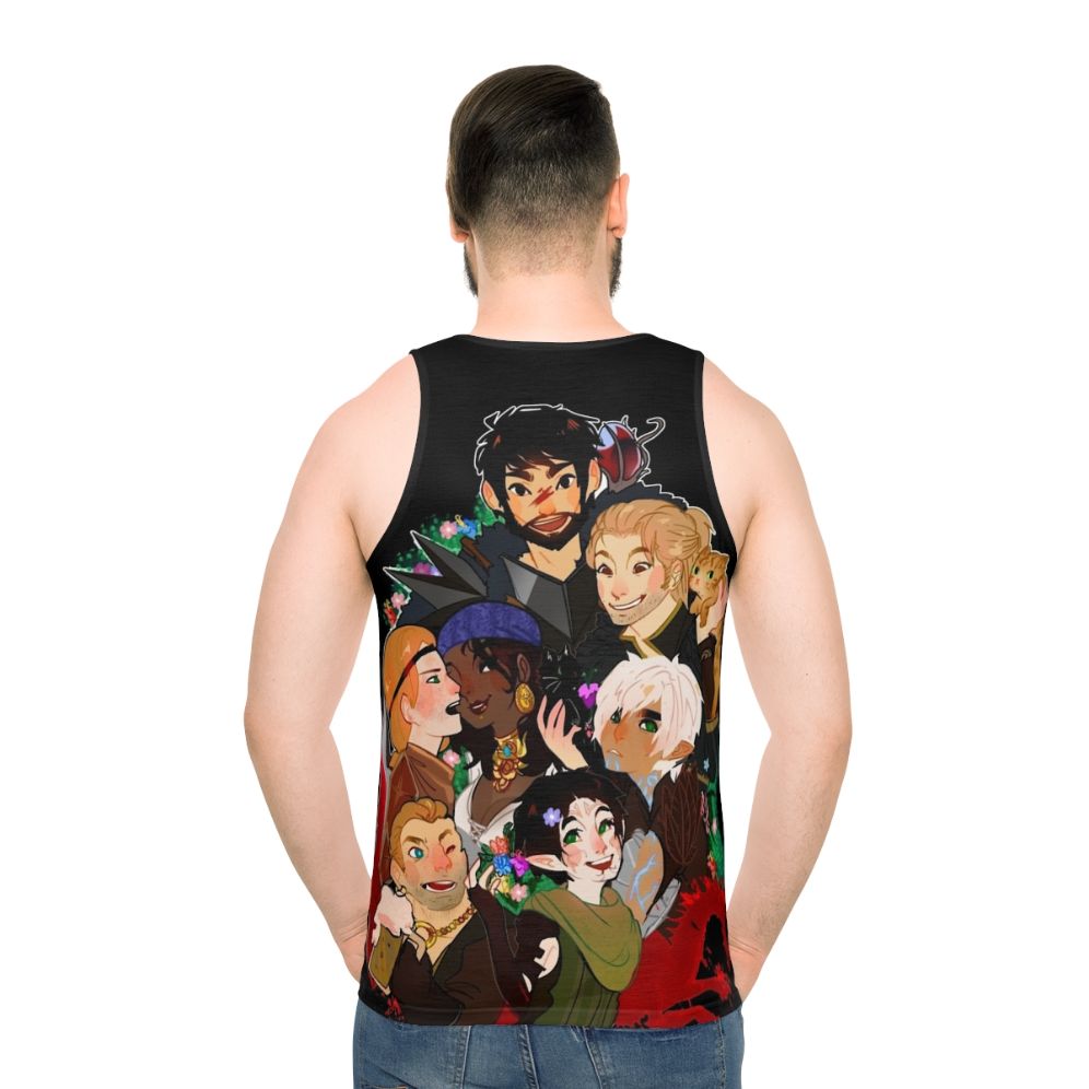 Dragon Age Unisex Tank Top with Champions of Thedas design
