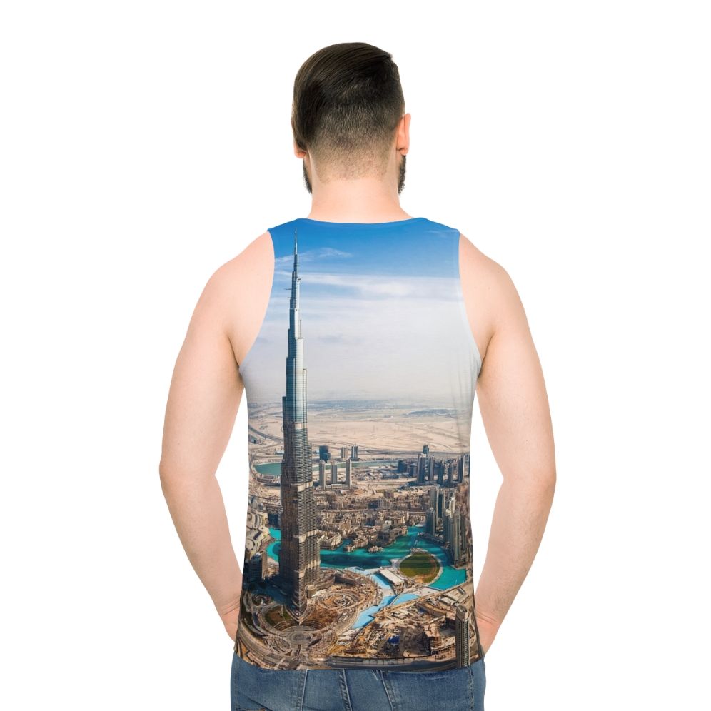 Dubai Unisex Tank Top with Burj Khalifa Design