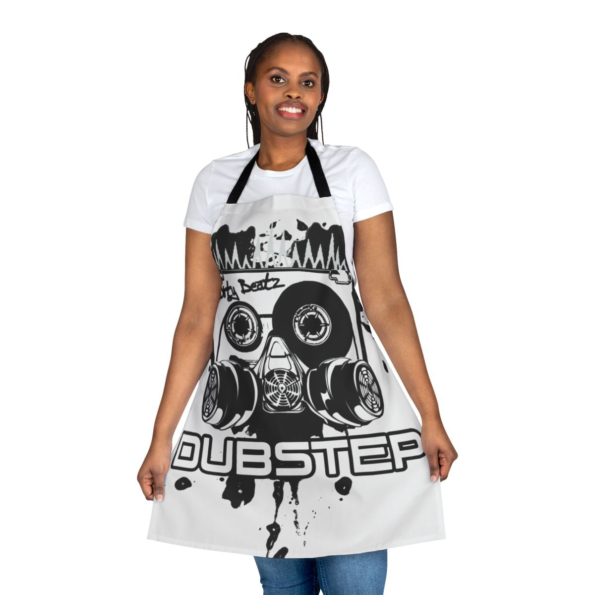 Dubstep graphic beats music party apron