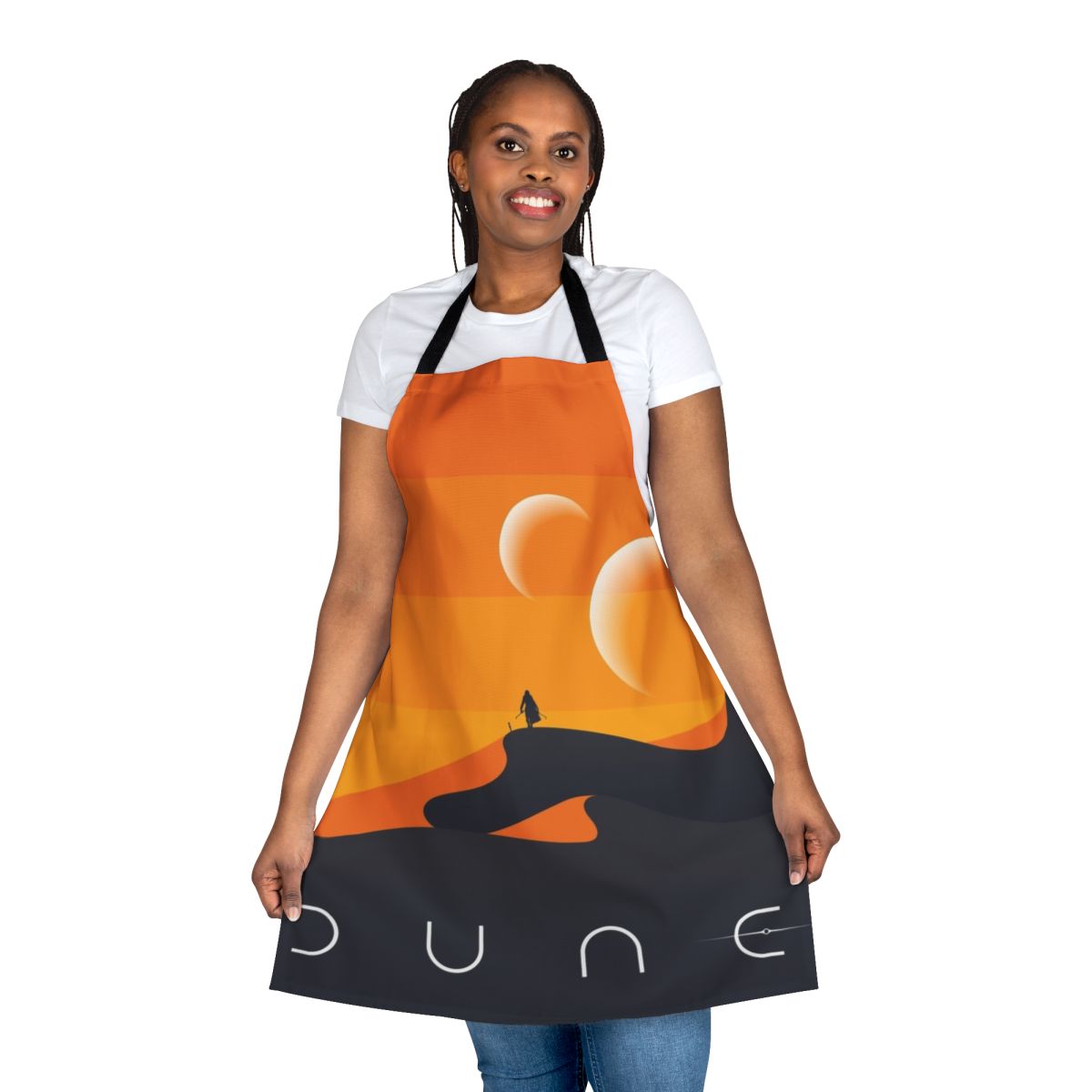 Dune 2021 Arrakis Desert Apron with sand worm and sci-fi inspired design