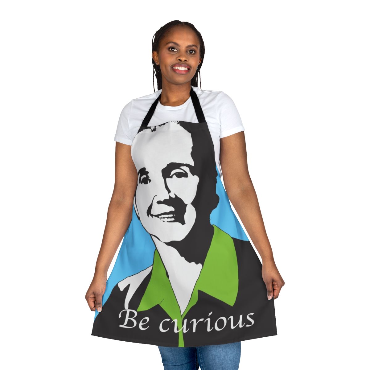 Environmentalist Rachel Carson inspired apron with nature and feminist designs