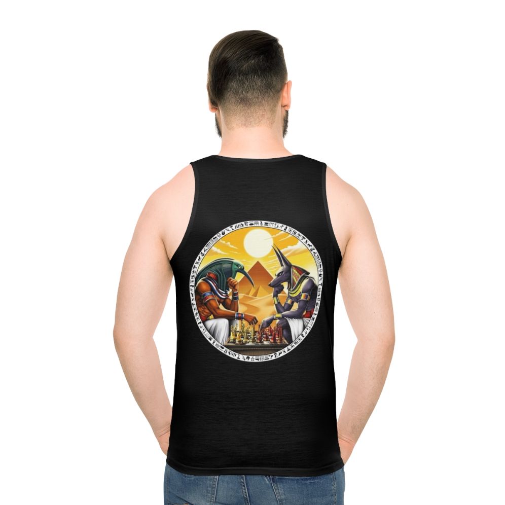 Unisex tank top featuring Egyptian mythology gods Anubis and Thoth