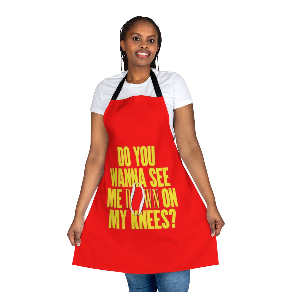Apron featuring iconic Madonna album covers and lyrics