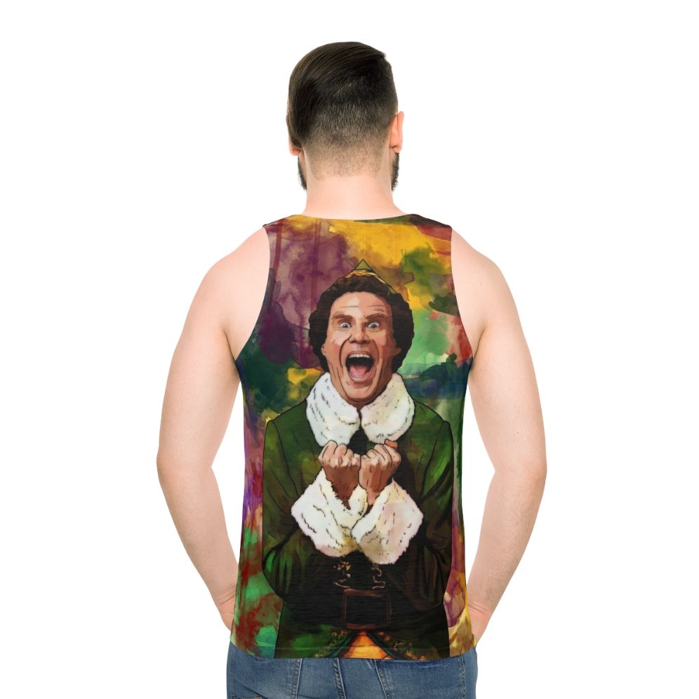 Elf Santa's Coming Unisex Christmas Tank Top