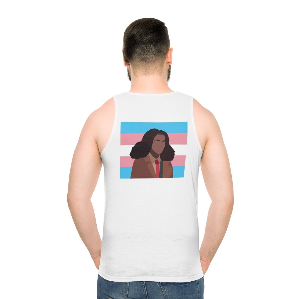 Unisex Elle Argent Heartstopper Trans Flag Tank Top