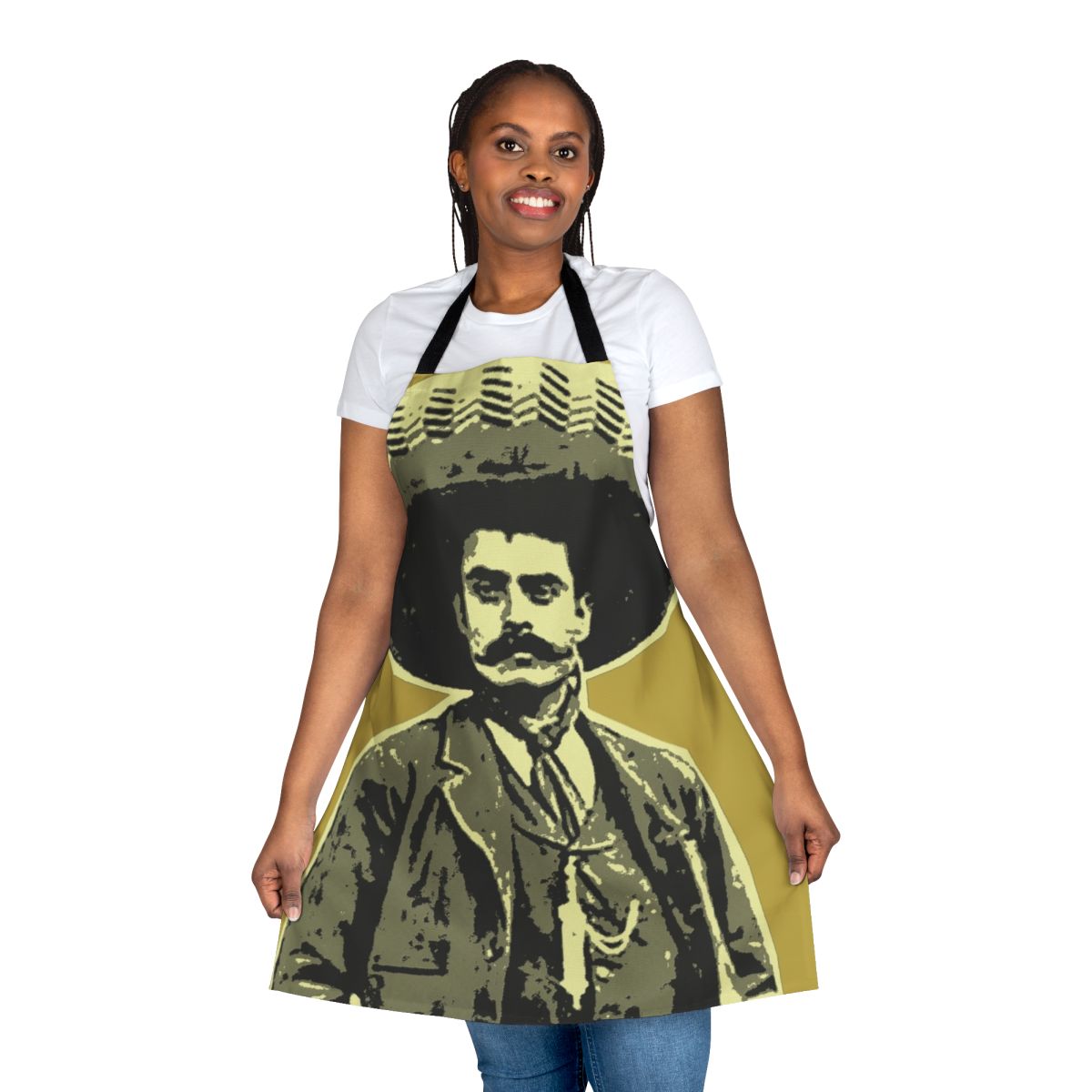 Emiliano Zapata Inspired Kitchen Apron - Commemorate the Mexican Revolution with this High-Quality Cooking Accessory