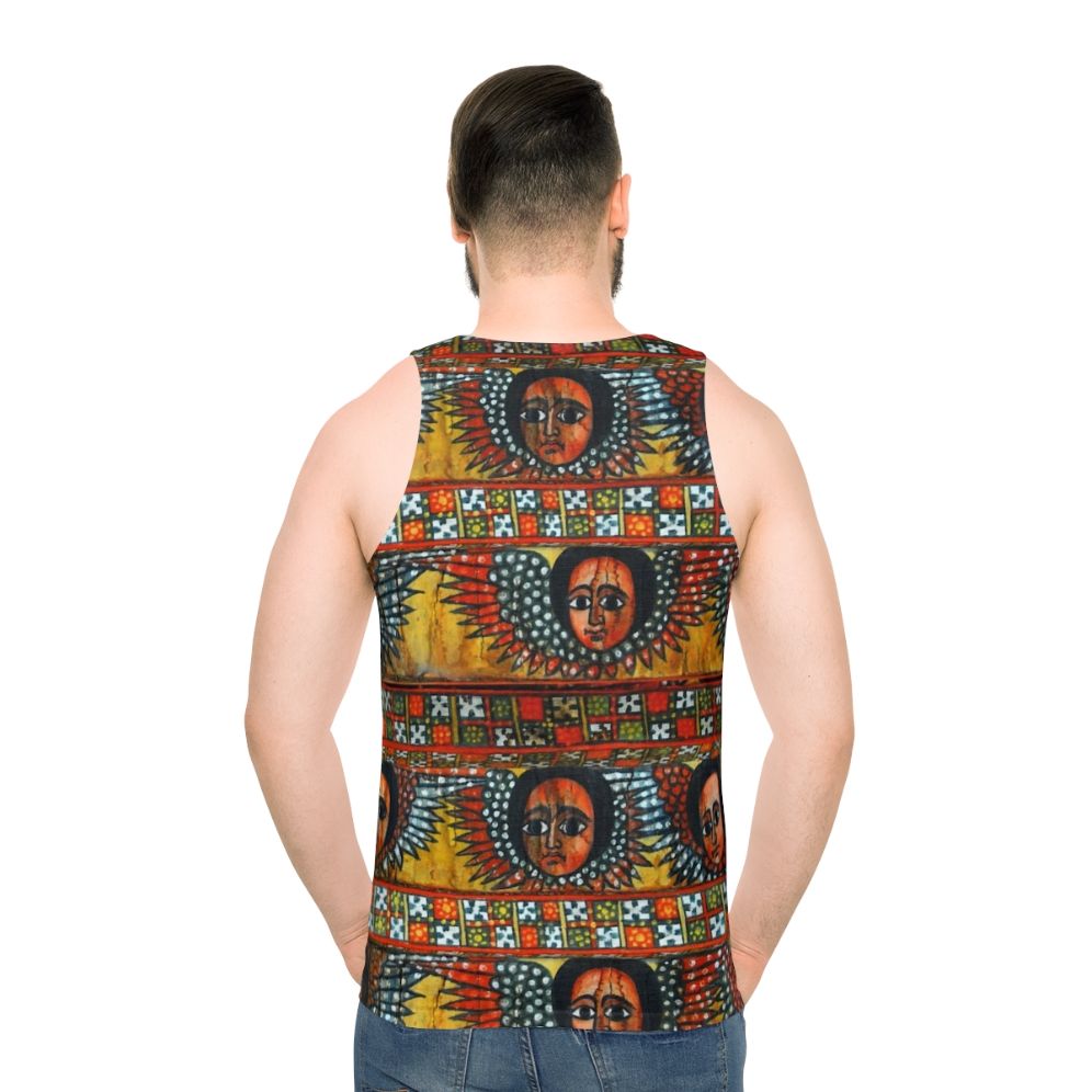 Unisex Ethiopian Tank Top with Traditional Motifs