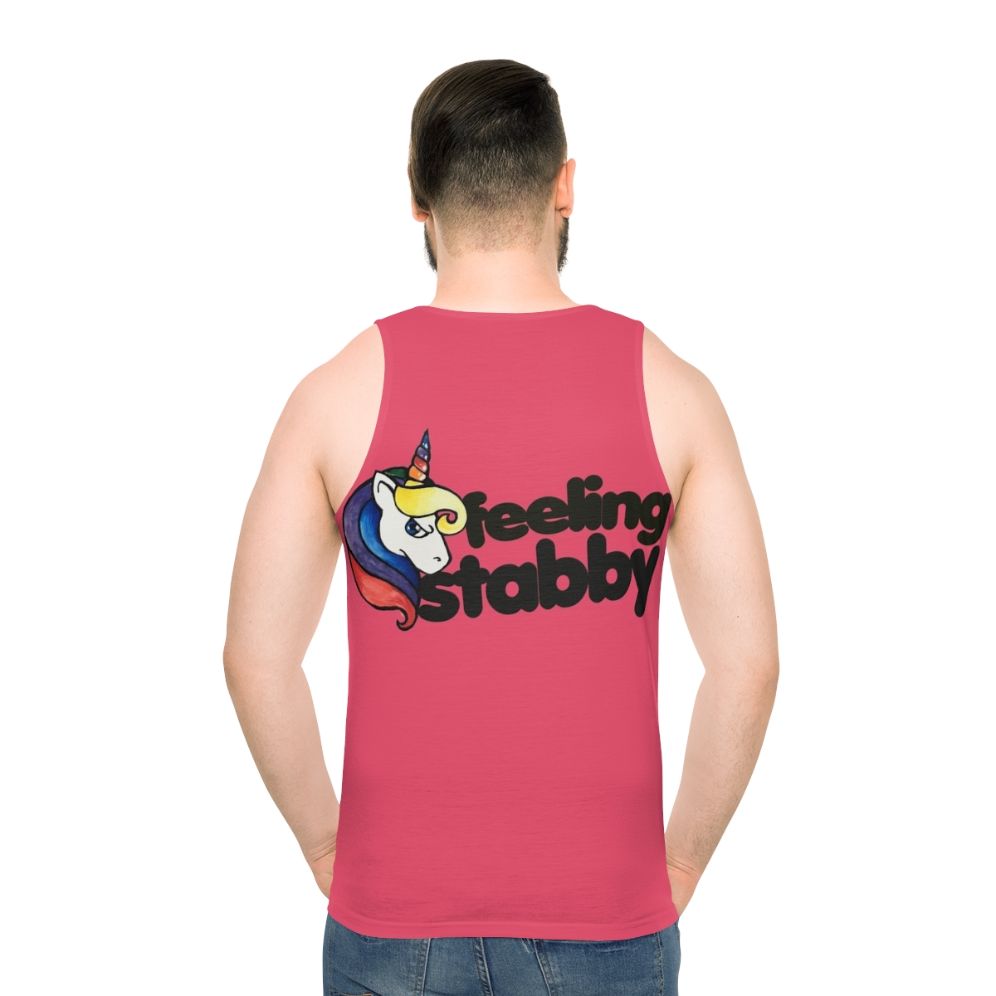 Feeling Stabby Sassy Unicorn Retro Tank Top
