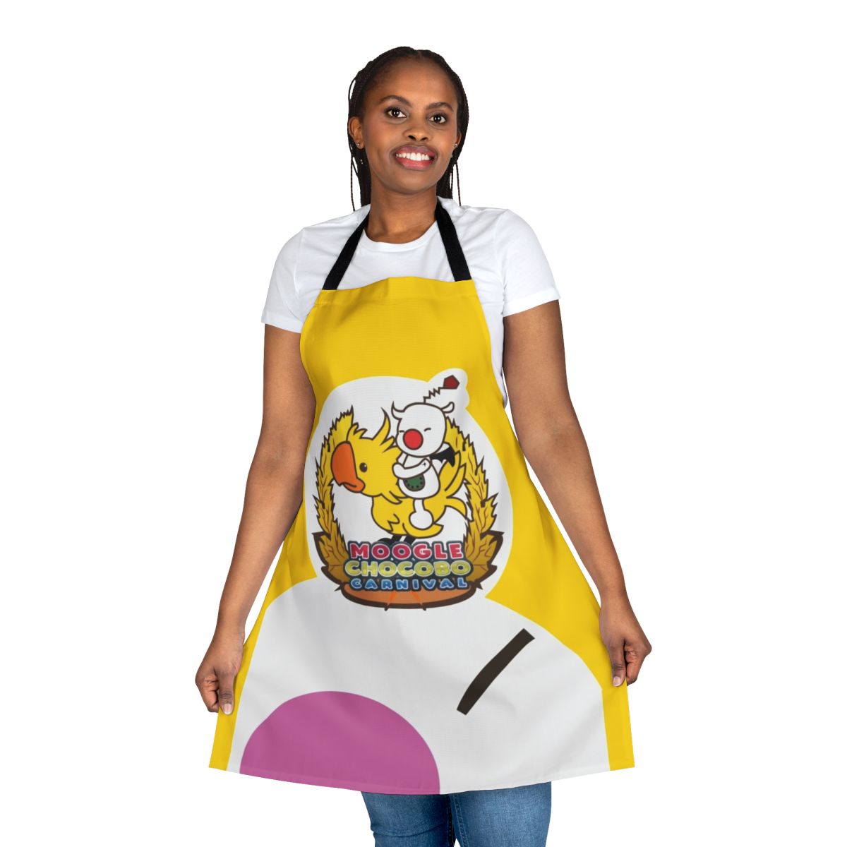 Final Fantasy-themed apron featuring Chocobo Festival design