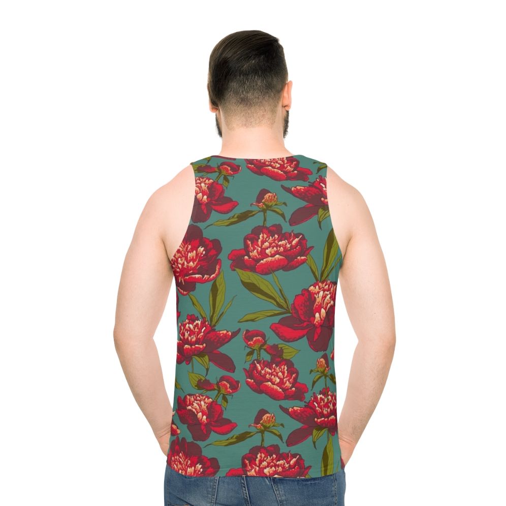 Floral peony tank top