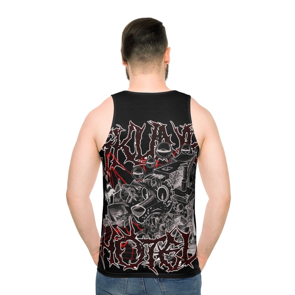 Furry Metal Abstract Punk Skunk Hotel Dog Cycle Unisex Tank Top