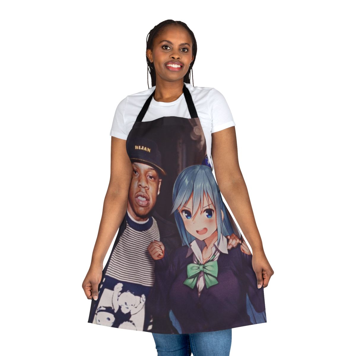 Stylish and high-quality apron inspired by the anime aesthetic and gangsta rap culture