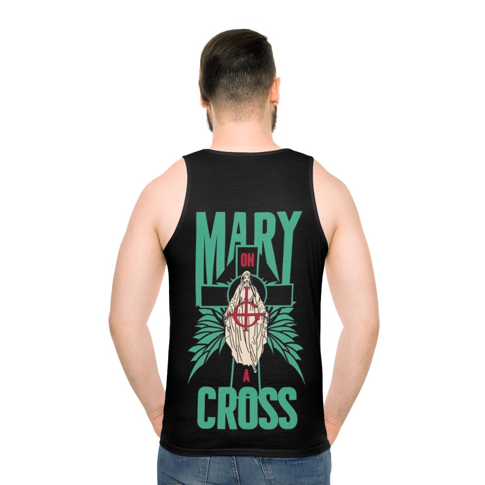Ghost Band Mary on a Cross Unisex Tank Top