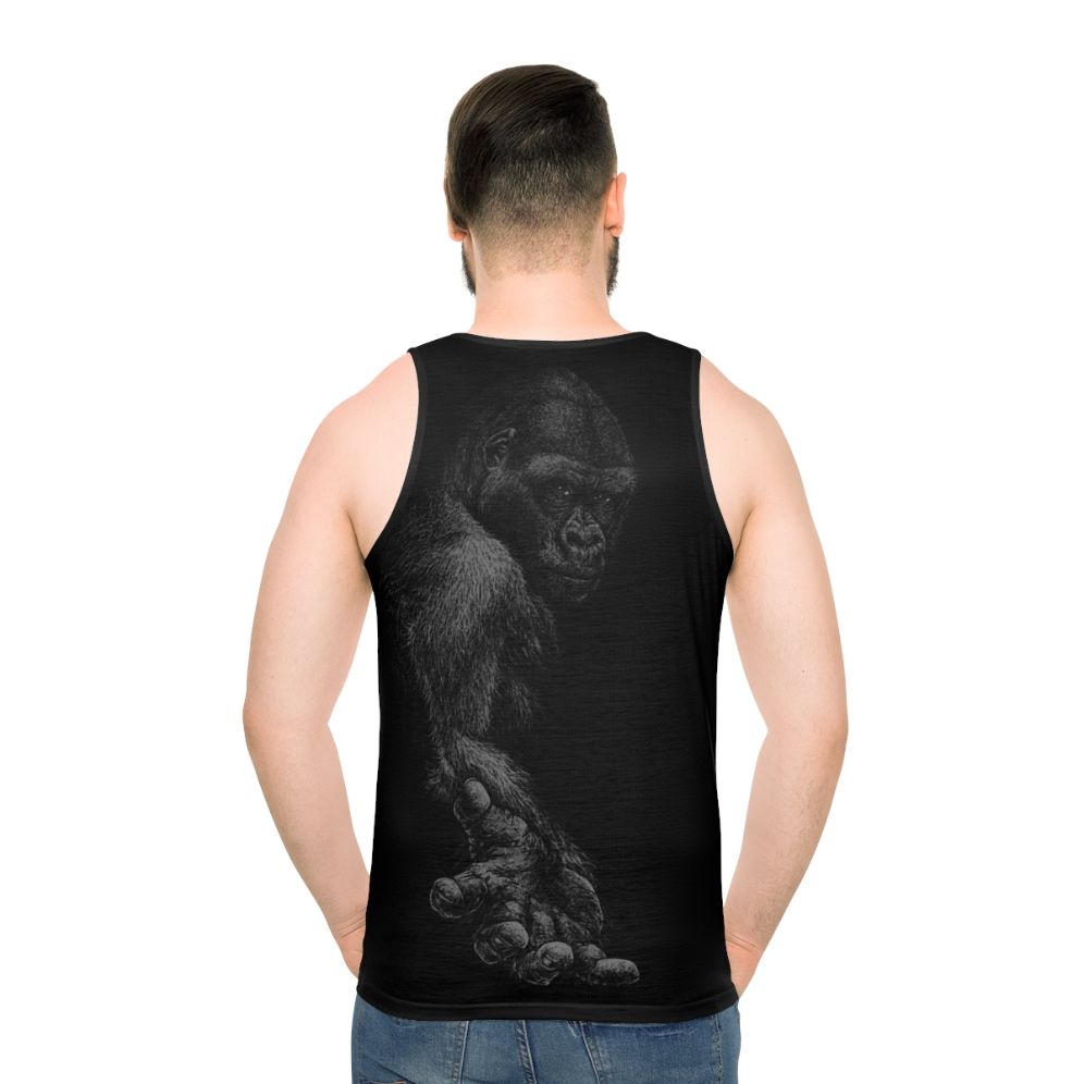 Great ape unisex tank top with animal rights and vegan design