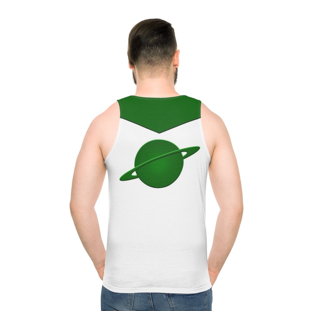 Eco-friendly green planet unisex tank top