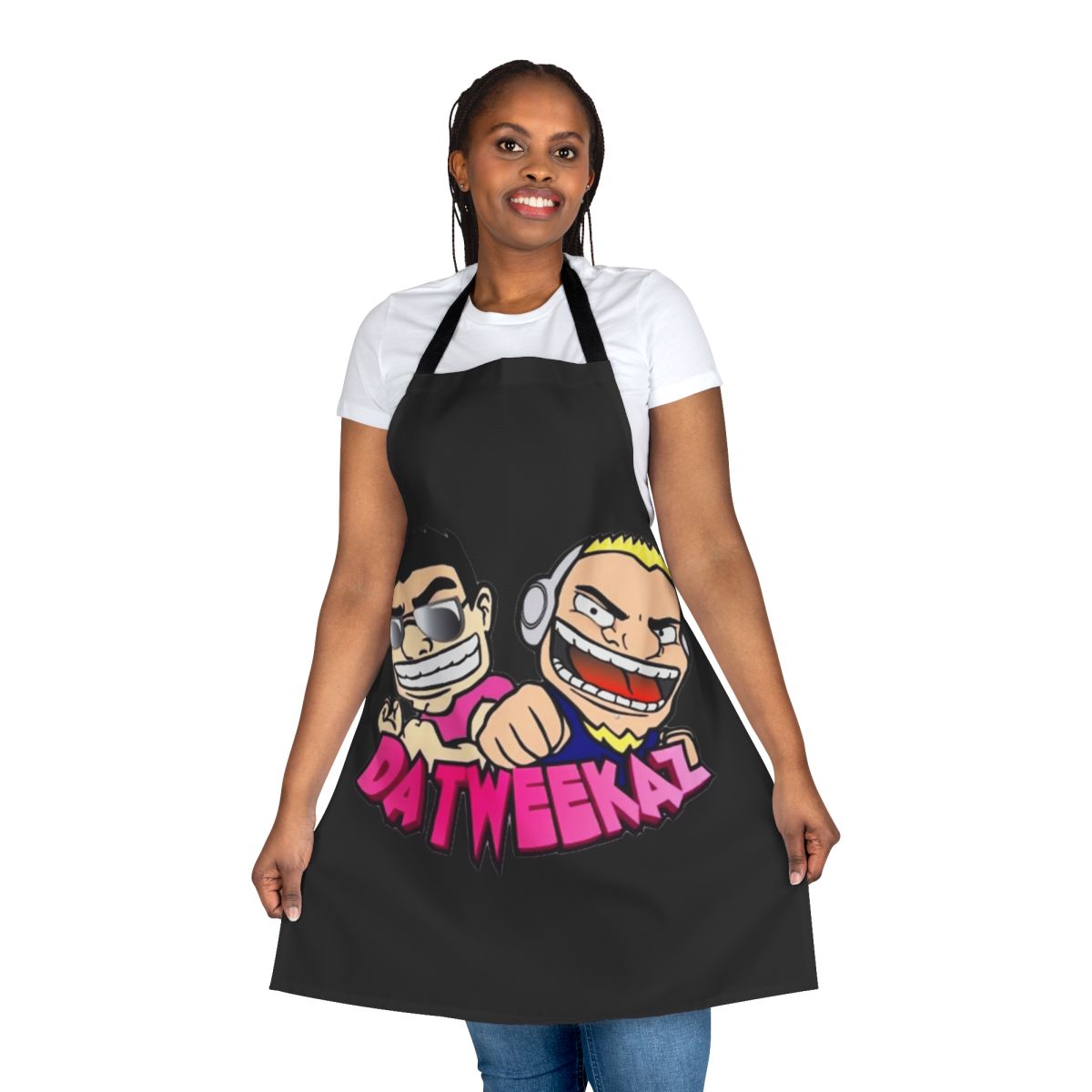 Stylish and durable apron featuring the Datweekaz logo and design, perfect for hardstyle fans and music festival enthusiasts.
