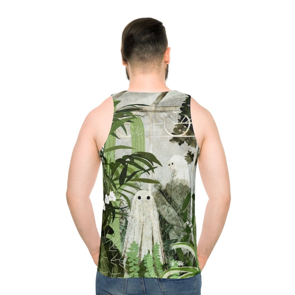 Haunted greenhouse unisex tank top