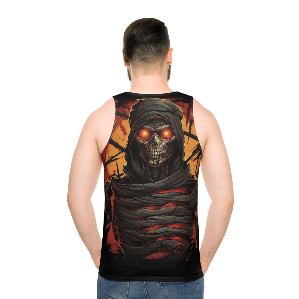 Haunting mummy design unisex tank top