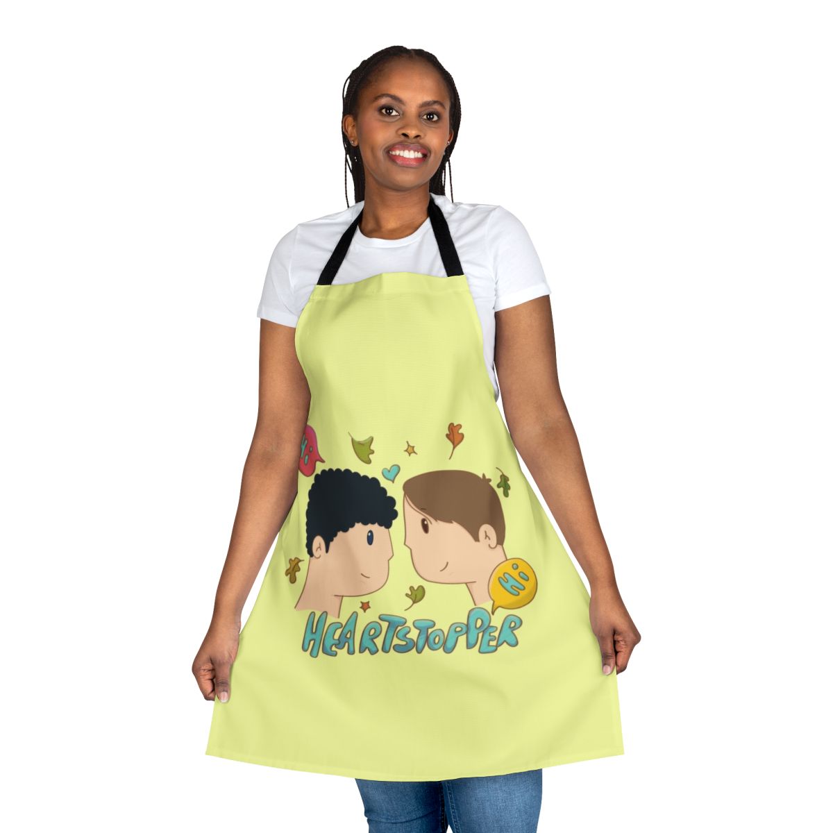 Heartstopper inspired apron featuring Nick Nelson and Charlie Spring
