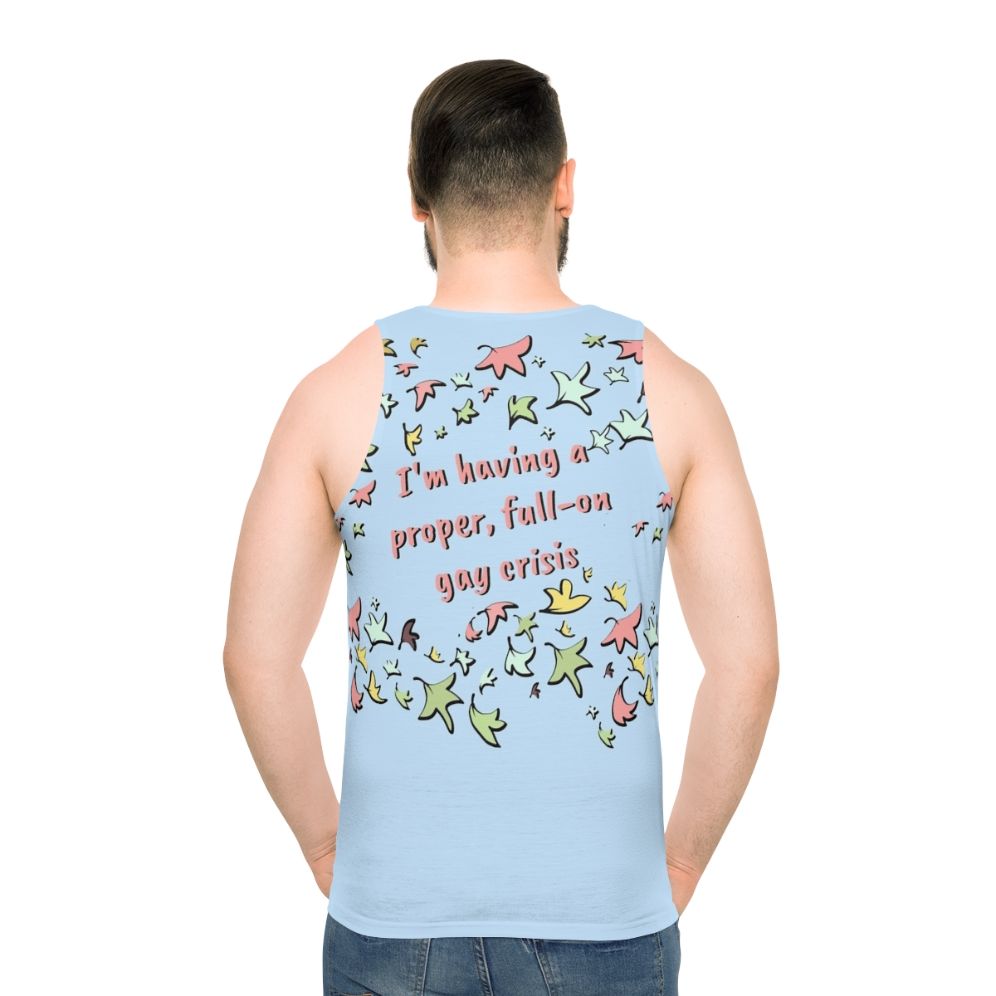 Heartstopper Unisex Tank Top with Leaves Pattern