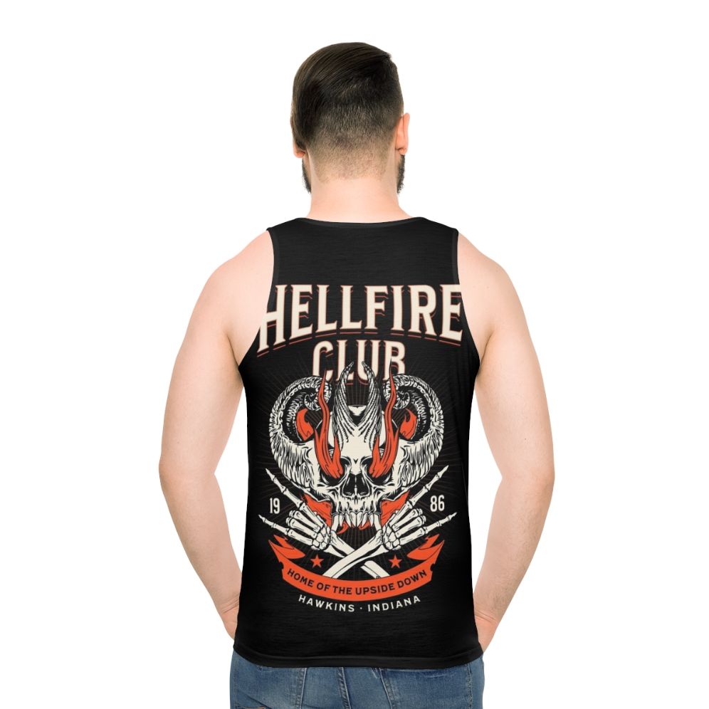 Hellfire Club unisex tank top with Stranger Things-inspired design
