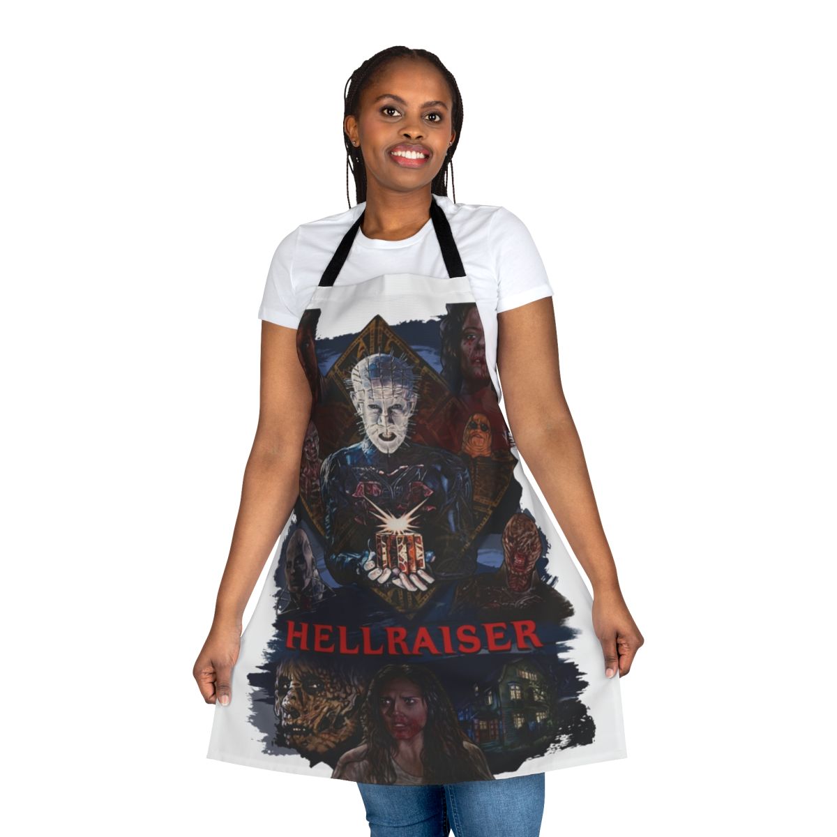 Hellraiser TV Show Inspired Apron with Pinhead and Cenobite Imagery