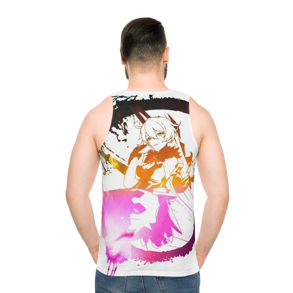 Herrscher of the Void Unisex Tank Top with Abstract Galaxy Design