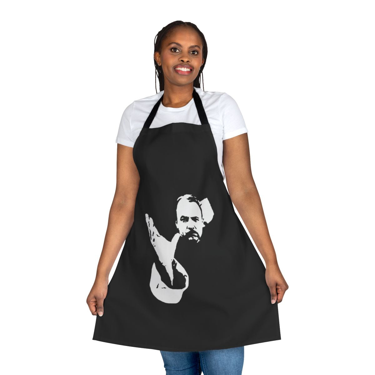 Tropical island-themed apron inspired by the character Higgins from the TV series Magnum P.I.